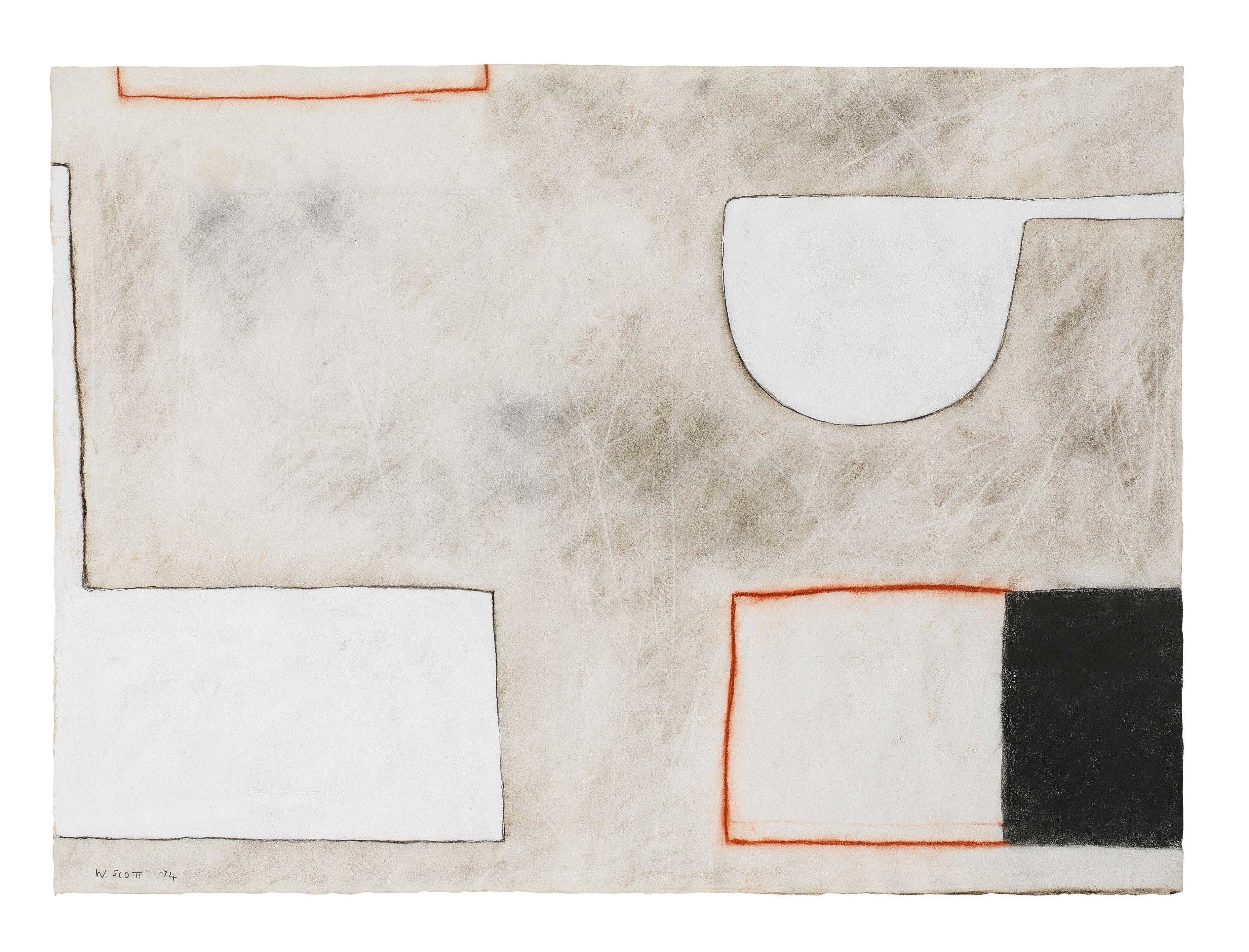 William Scott R.A. - Egypt Series Drawing No. II