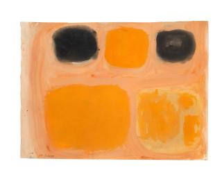 William Scott R.A. - No.1 - Apricot, Orange and Black