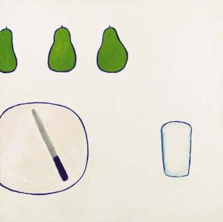 William Scott, R.A. - Pears And Knife II