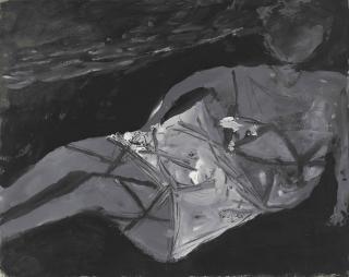 William Scott, R.A. - Reclining Woman