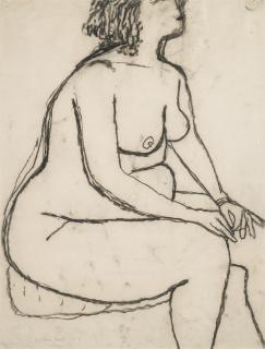 William Scott, R.A. - Seated Figure