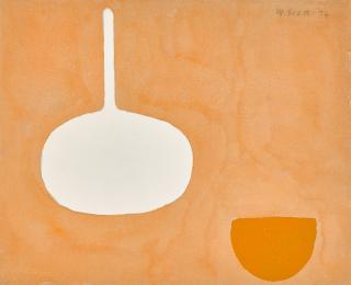 William Scott, R.A. - Still Life Orange Theme XVIII/L | Nature morte thème orange XVIII/L