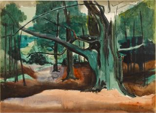 William Scott, R.A. - Trees, Ruabon