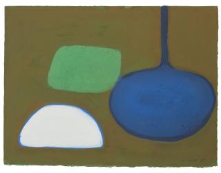 William Scott, R.A. - Untitled (Blue And Green Still Life)