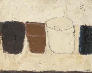 William Scott, R.A. - White, Brown and Black