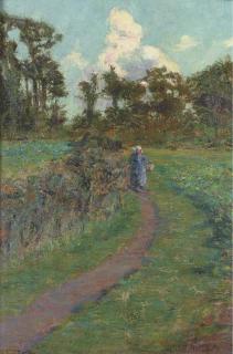 William Sergeant Kendall - Figure On A Path, Brittany