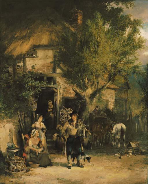 William Shayer, Sen. - The itinerant rabbit seller