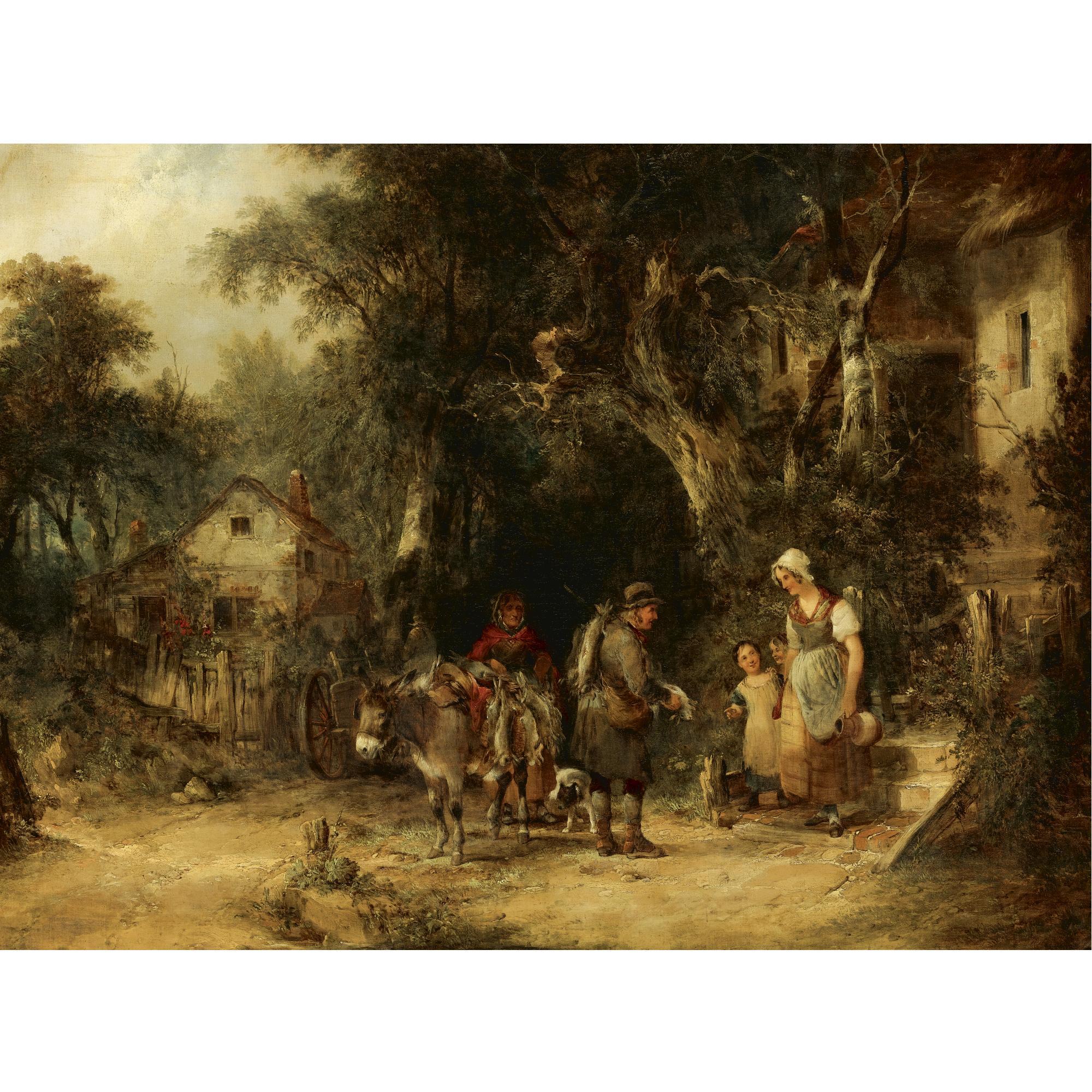 William Shayer Sen. - The Rabbit Man