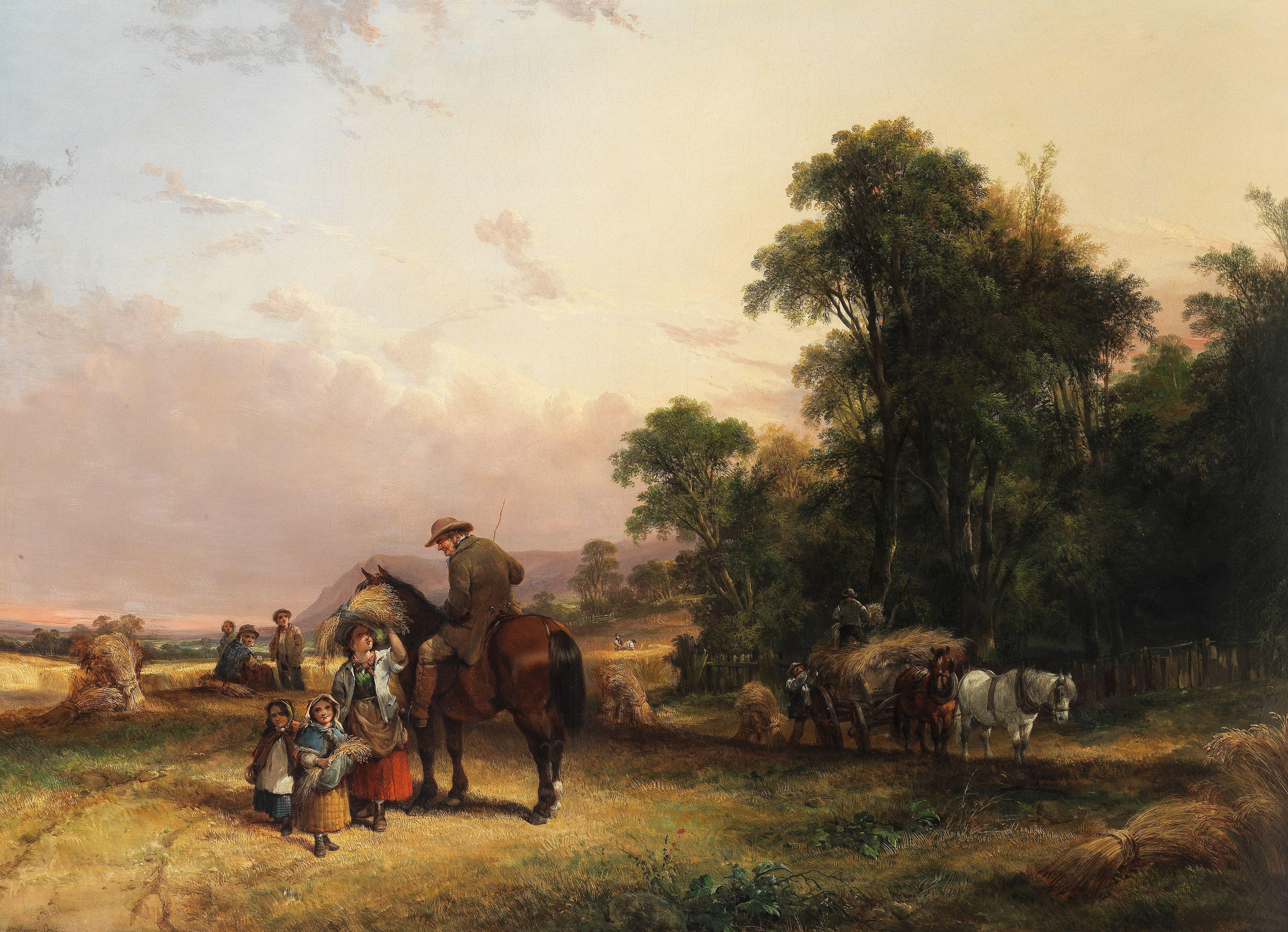 William Shayer, Snr. - Bringing in the harvest
