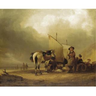 William Shayer Snr. - Sorting The Catch