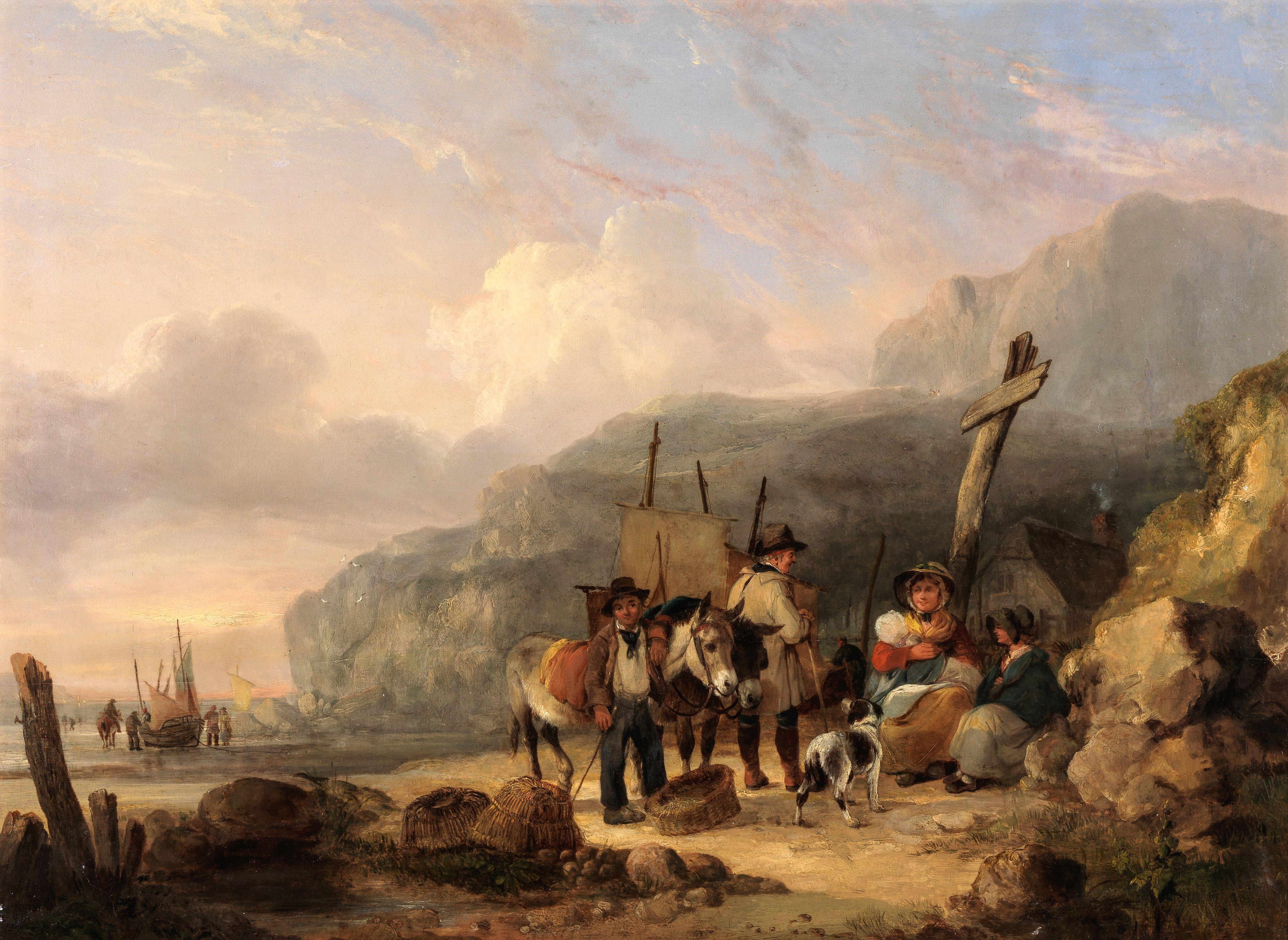 William Shayer, Snr. - The Fisherman\'s family