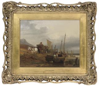 William Shayer - Loading The Catch