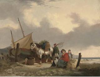 William Shayer - Loading Up The Day\'S Catch