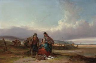 William Shayer - Sorting the catch