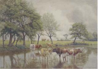 William Sidney Cooper - A Summer\'S Evening