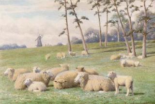 William Sidney Cooper - Near Pangbourne, Berkshire;and At Herne, Kent