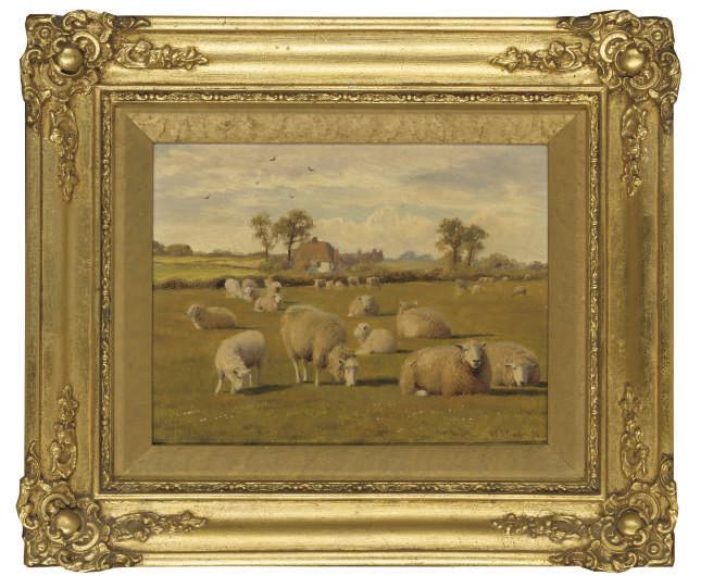 William Sidney Cooper - Sheep in a field