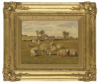 William Sidney Cooper - Sheep in a field