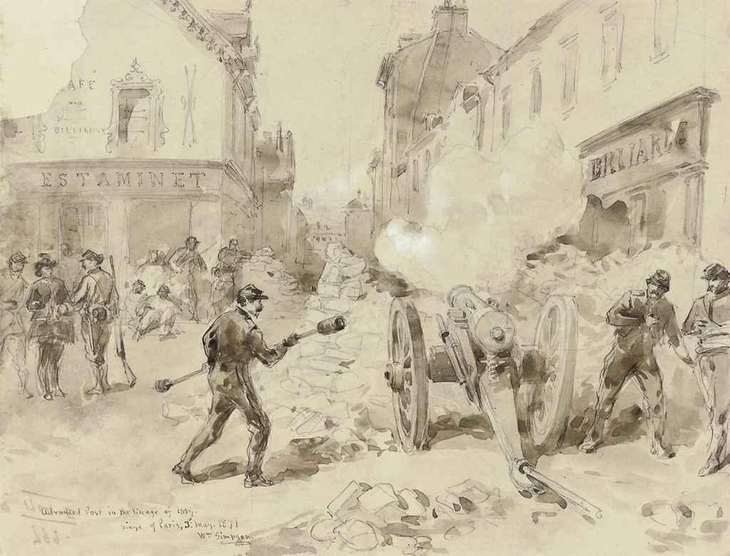 William Simpson, R.I. - Advanced post in the village of Issy, France