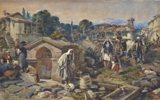 William Simpson - A Tartar Village