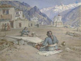 William Simpson - A Tibetan Weaver