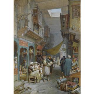 William Simpson - British Bazaar, Suez