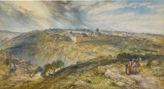 William Simpson - Jerusalem from the Mount of Olives