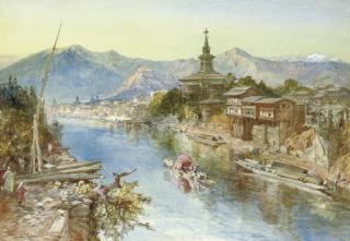 William Simpson - Shah Hamadan\'s Mosque, Srinagar, Kashmir