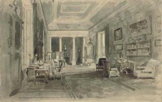 William Simpson - Sitting Room of H.I.H. The Crown Princess of Germany, Crown Prince\'s Palace, Berlin