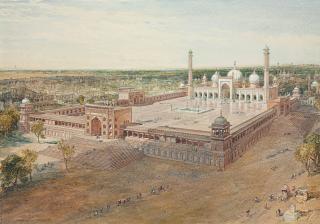 William Simpson - The Jama Masjid, Delhi