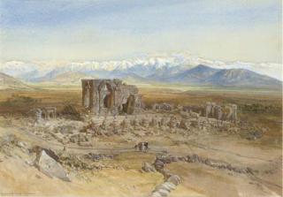 William Simpson - The Sun Temple of Martand, Kashmir