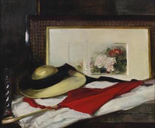 William Somerville Shanks - The Red Parasol