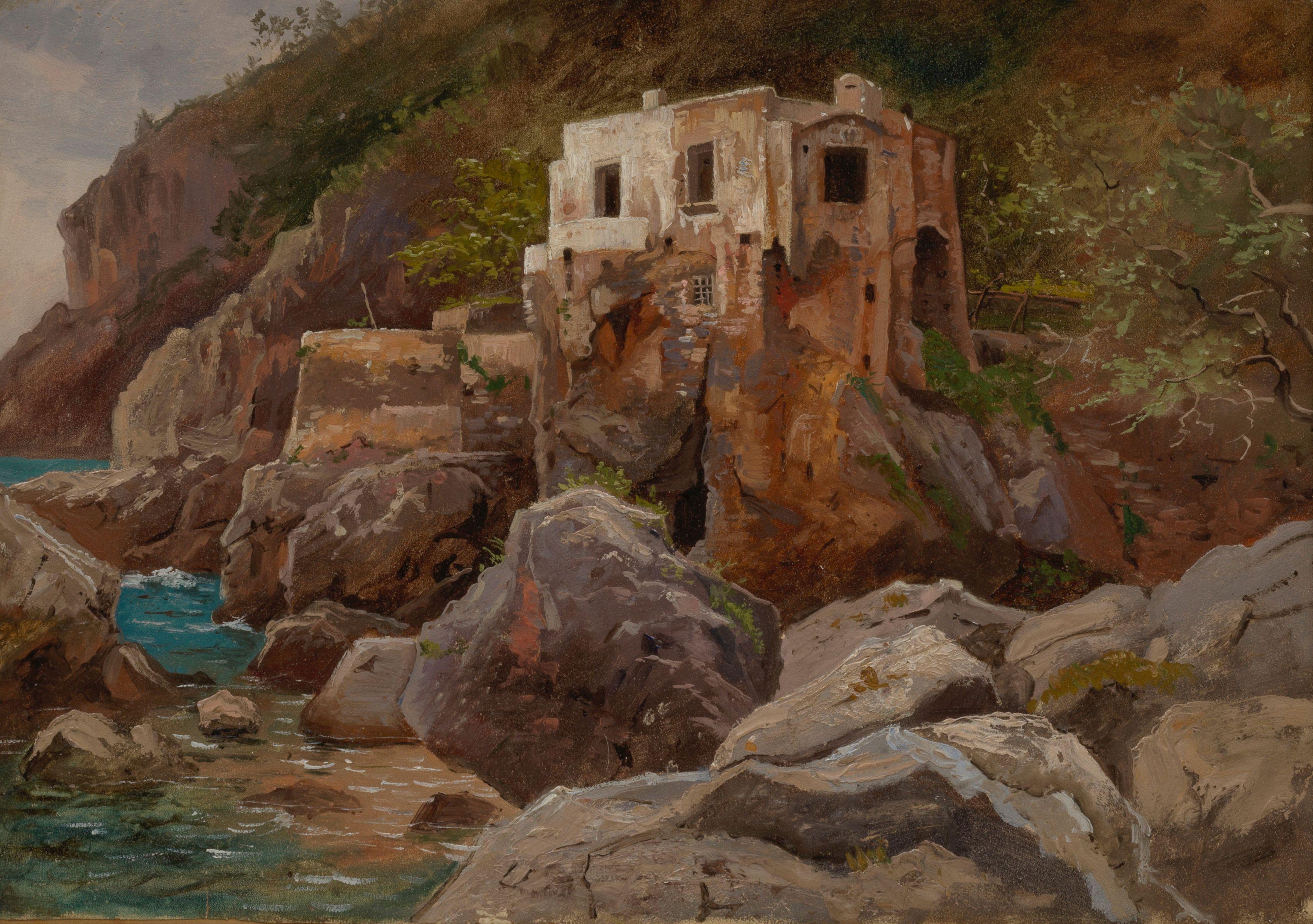 William Stanley Haseltine - Coast, Bay of Naples (probably Sorrento)