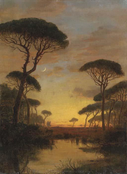 William Stanley Haseltine - Evening Scene