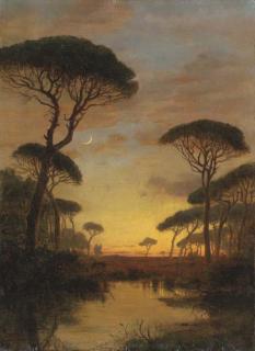 William Stanley Haseltine - Evening Scene