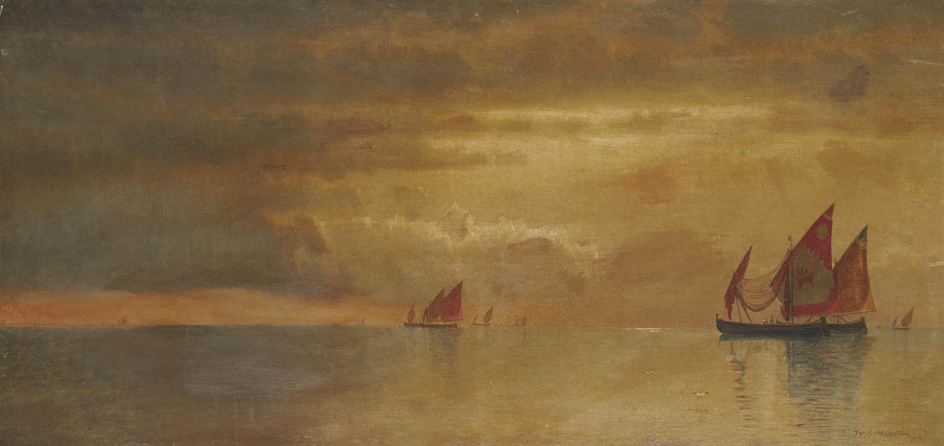 William Stanley Haseltine - Fishermen on the Venetian Lagoon