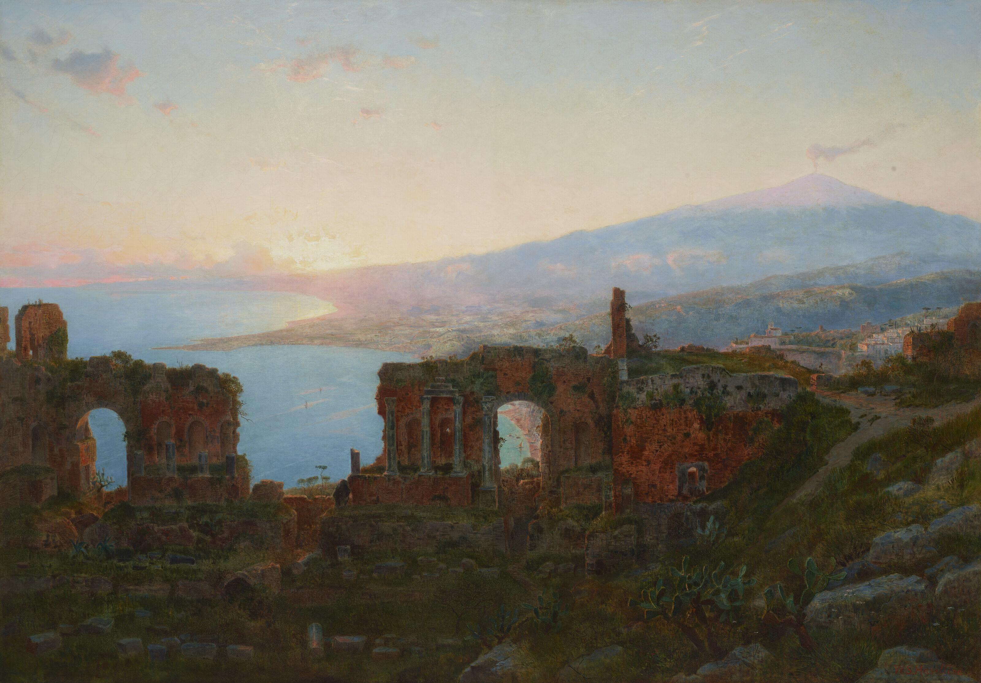 William Stanley Haseltine - Mt. Etna from Taormina