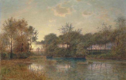 William Stanley Haseltine - River Landscape