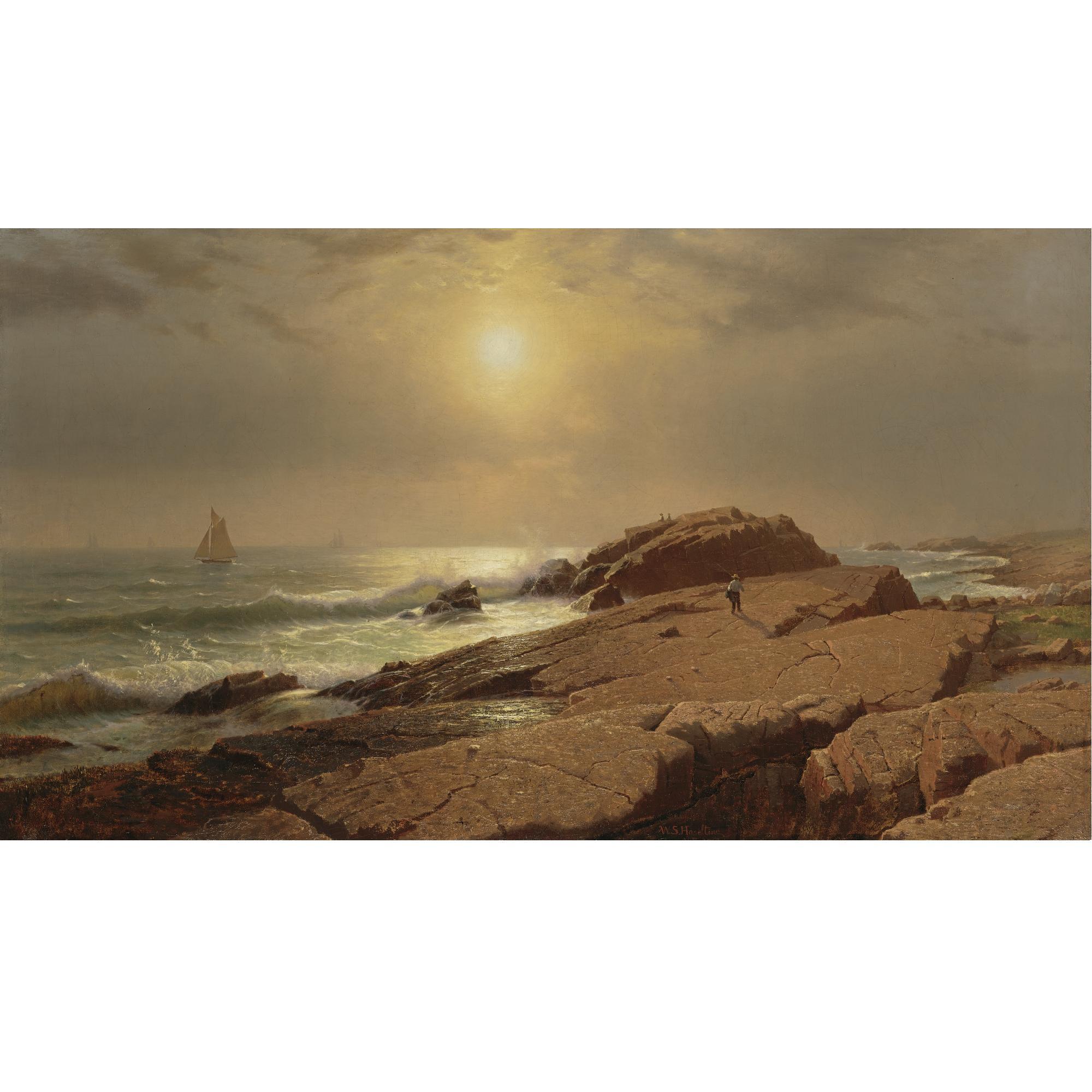 William Stanley Haseltine - Rocks at Narragansett