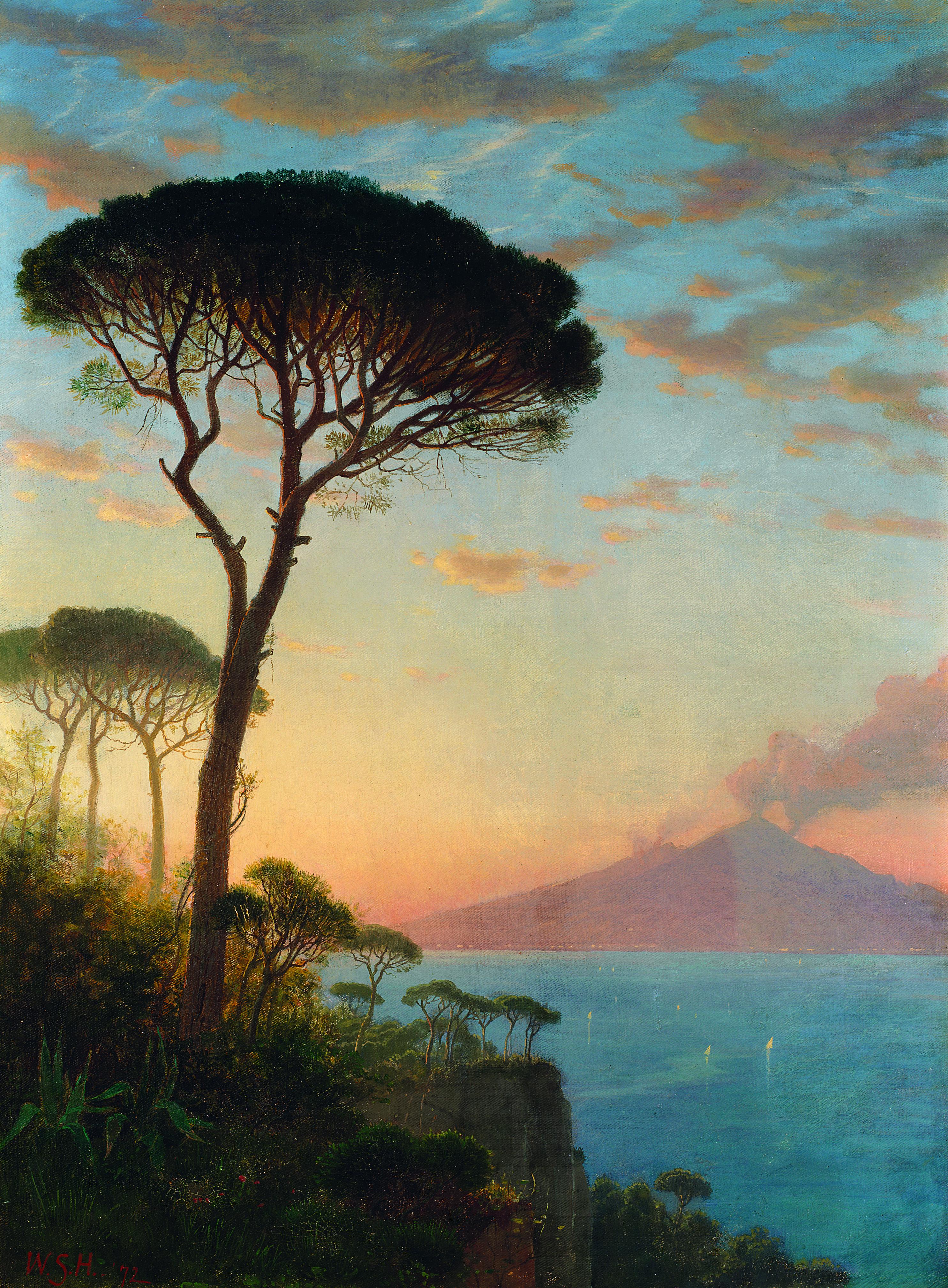 William Stanley Haseltine - Vesuvius at Dusk