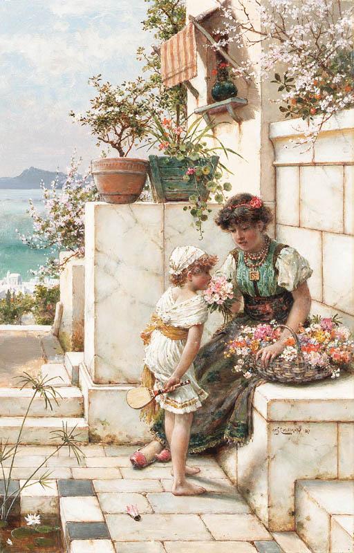 William Stephen Coleman - On the terrace