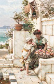 William Stephen Coleman - On the terrace