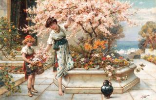 William Stephen Coleman - Picking spring blossoms