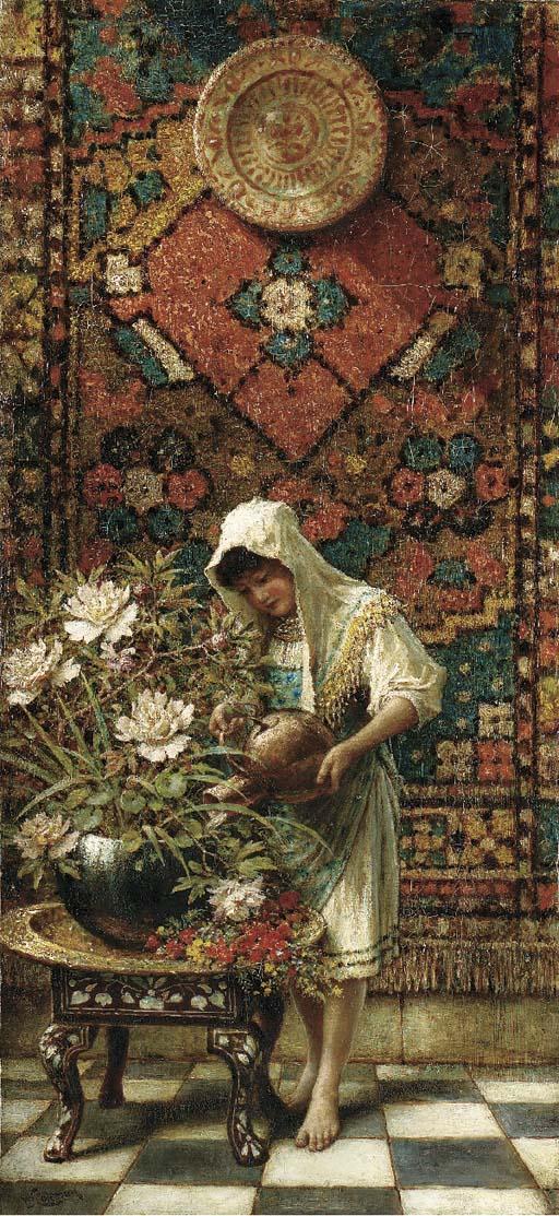 William Stephen Coleman - Tending the Flowers