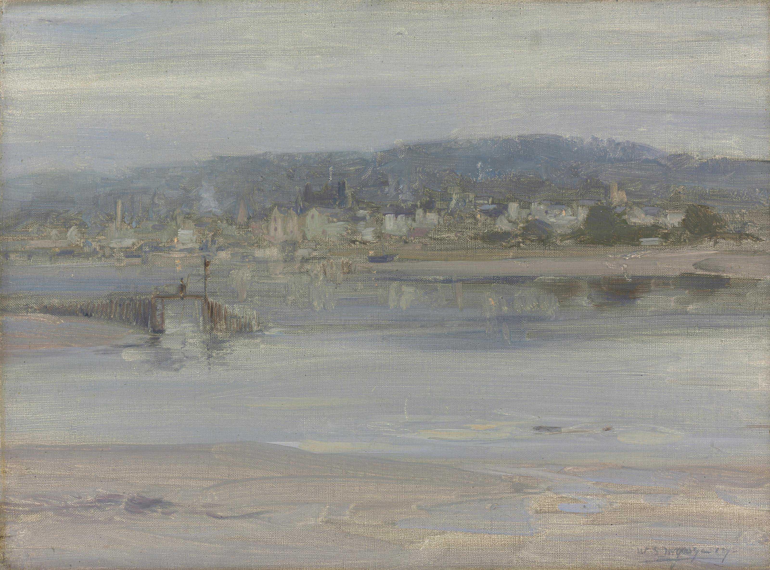 William Stewart Macgeorge, R.S.A. - Evening on the Solway, Kirkcudbright