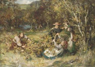 William Stewart Macgeorge, R.S.A. - Nutting