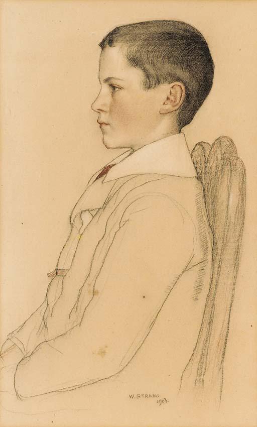 William Strang, R.A. - Portrait of a boy