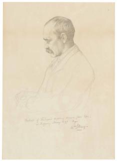 William Strang, R.A. - Portrait of Rudyard Kipling