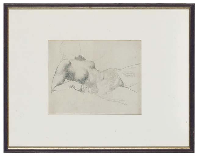 William Strang - Female nude study