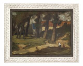 William Strang - Figures In A Woodland